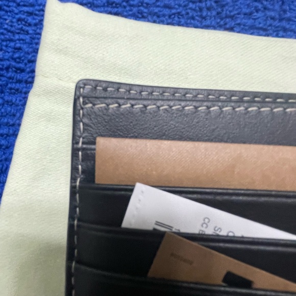 Burberry Mens Check Coated Canvas Bifold Wallet With Tags - Picture 6 of 9